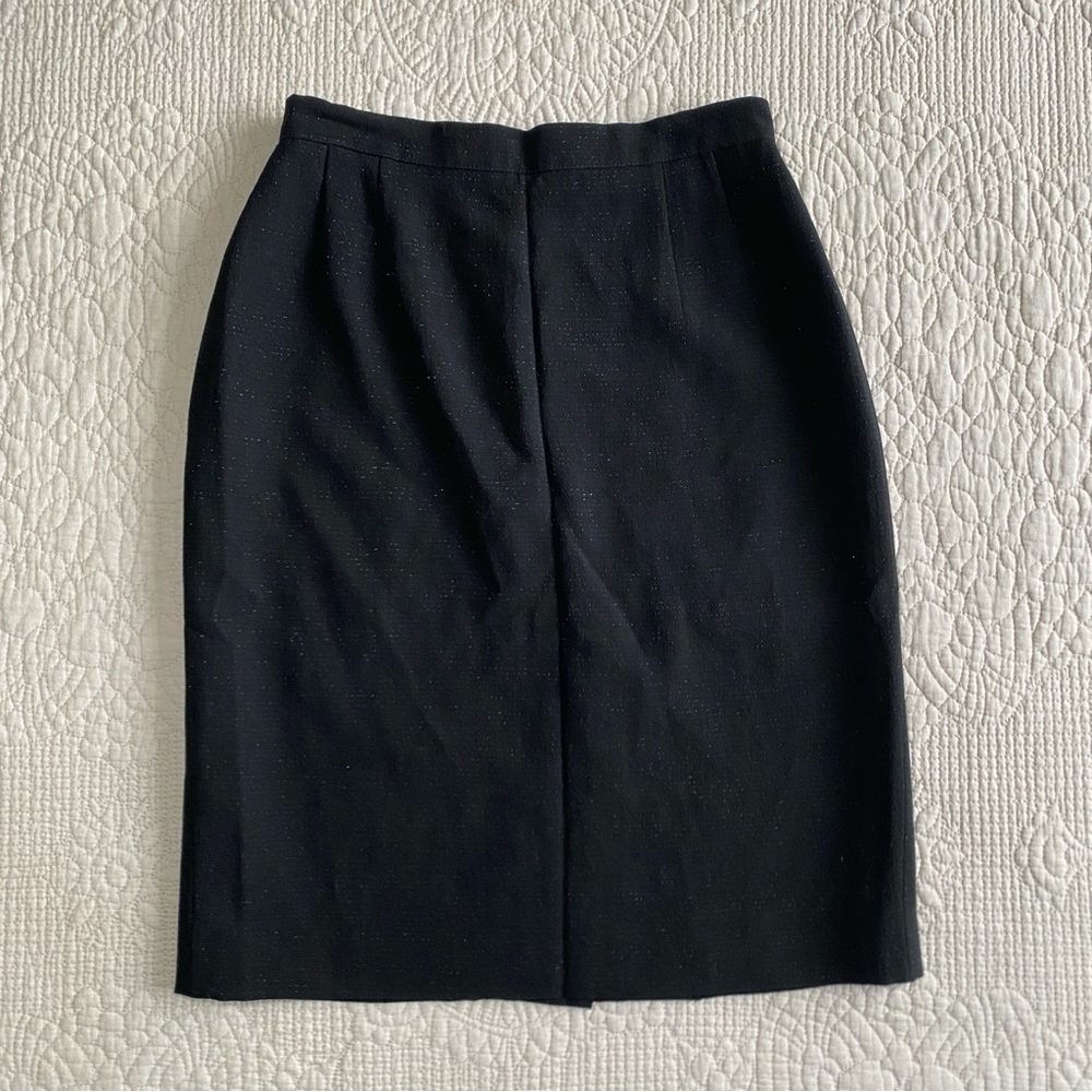 GIORGO ARMANI Le Collezioni Black Shimmer Straight Skirt Size 4